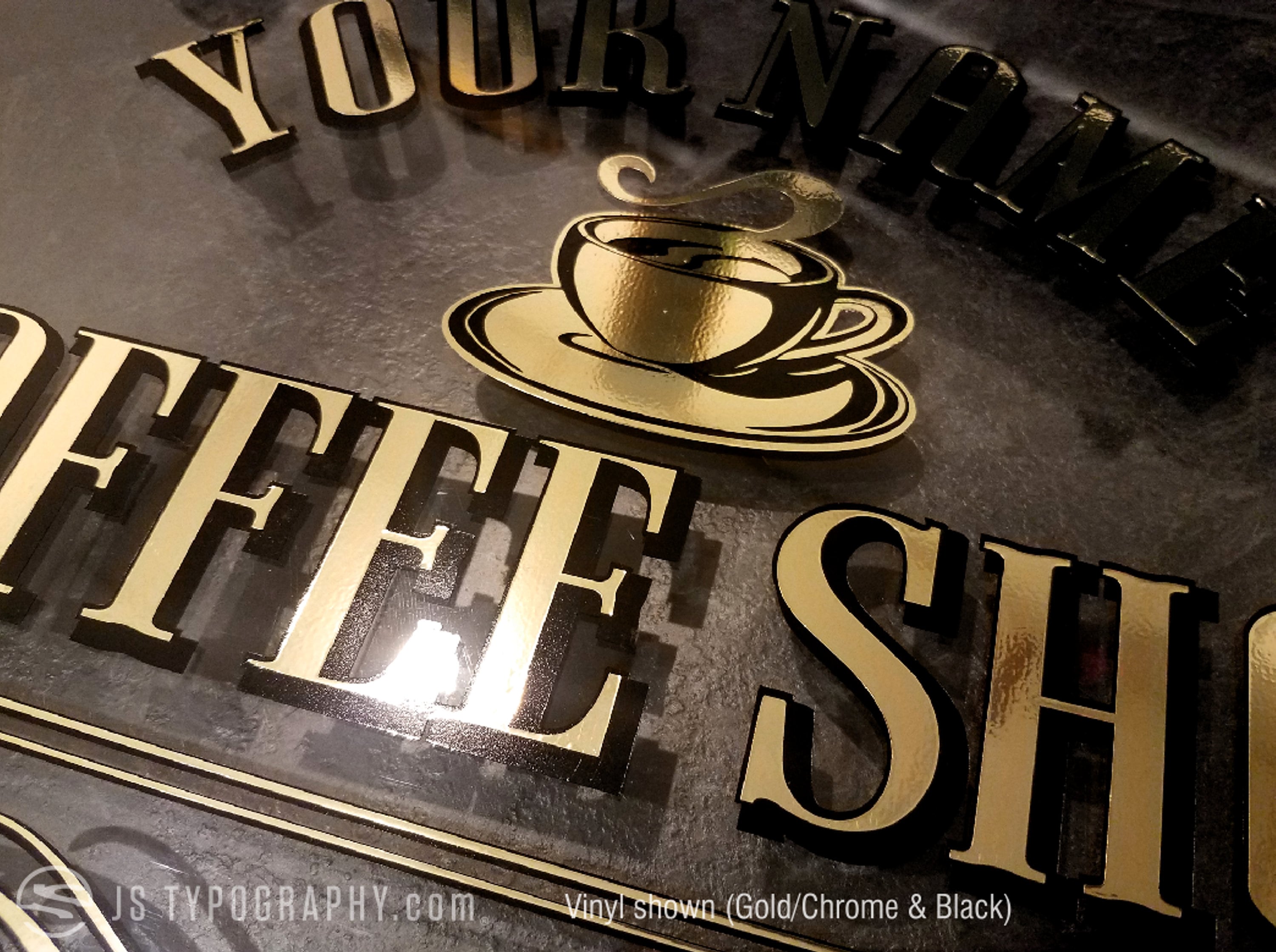 Gold Decals Gold Leaf Decals Gold Window Decals Gold Leaf Etsy