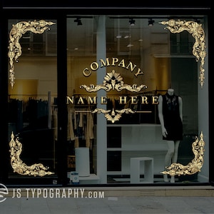 Gold Leaf Window Decals: Custom Storefront Signage - Etsy
