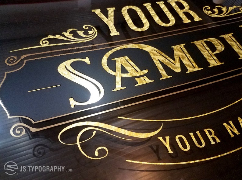 Gold Leaf Decals Gold Decals Custom Decals Gold Leaf Vinyl Etsy