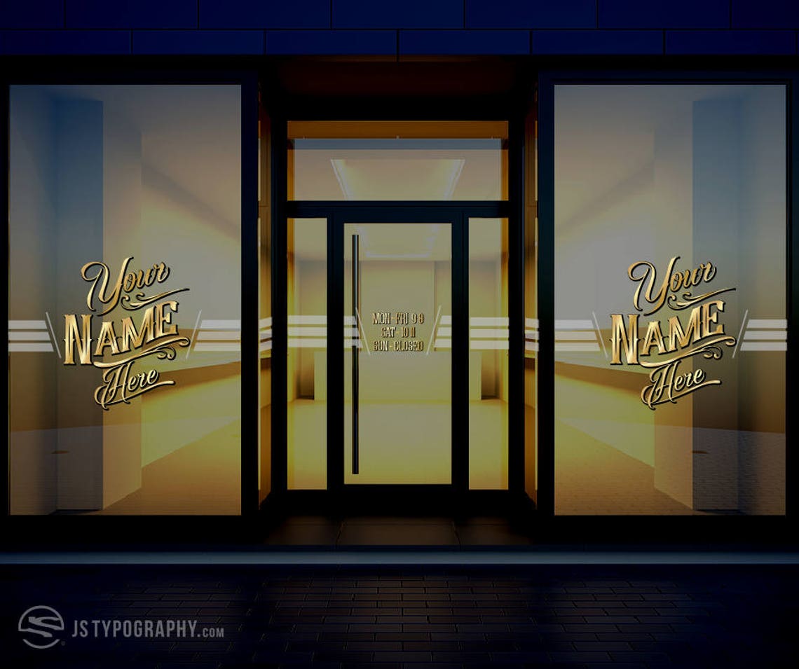 Custom Storefront decal set Custom Store window decals Etsy