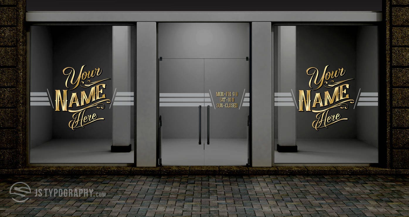 Custom Storefront decal set Custom Store window decals Etsy