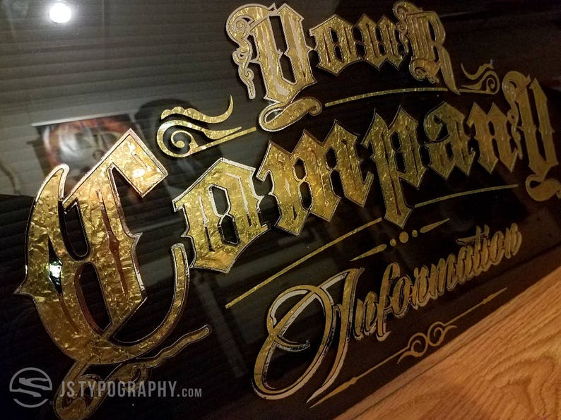 Gold Leaf Decals Gold Decals Gold Leaf Stickers Custom Etsy