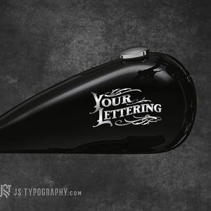 Motorcycle tank decals, motorcycle tank stickers, custom motorcycle graphics, custom motorcycle decals, chrome motorcycle decals, Decals