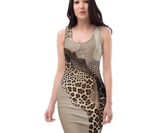 grey and black leopard print dress LETS GET LOST TONIGHT VELVET LEOPARD MIDI DRESS – AKIRA main image 0