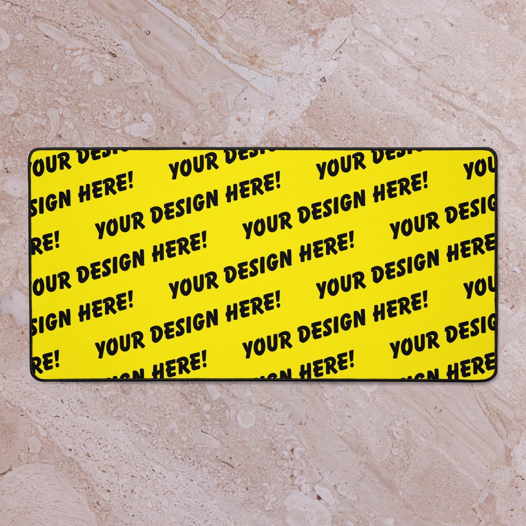 Custom Desk Mat - Upload Your Own Design Photo Logo Graphic ...