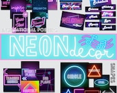 DIGITAL Neon Themed Classroom Decor Bundle, Classroom Decorations, Neon Decor, Cute Classroom Decor, Themed Classroom, Teacher Decor, Neon