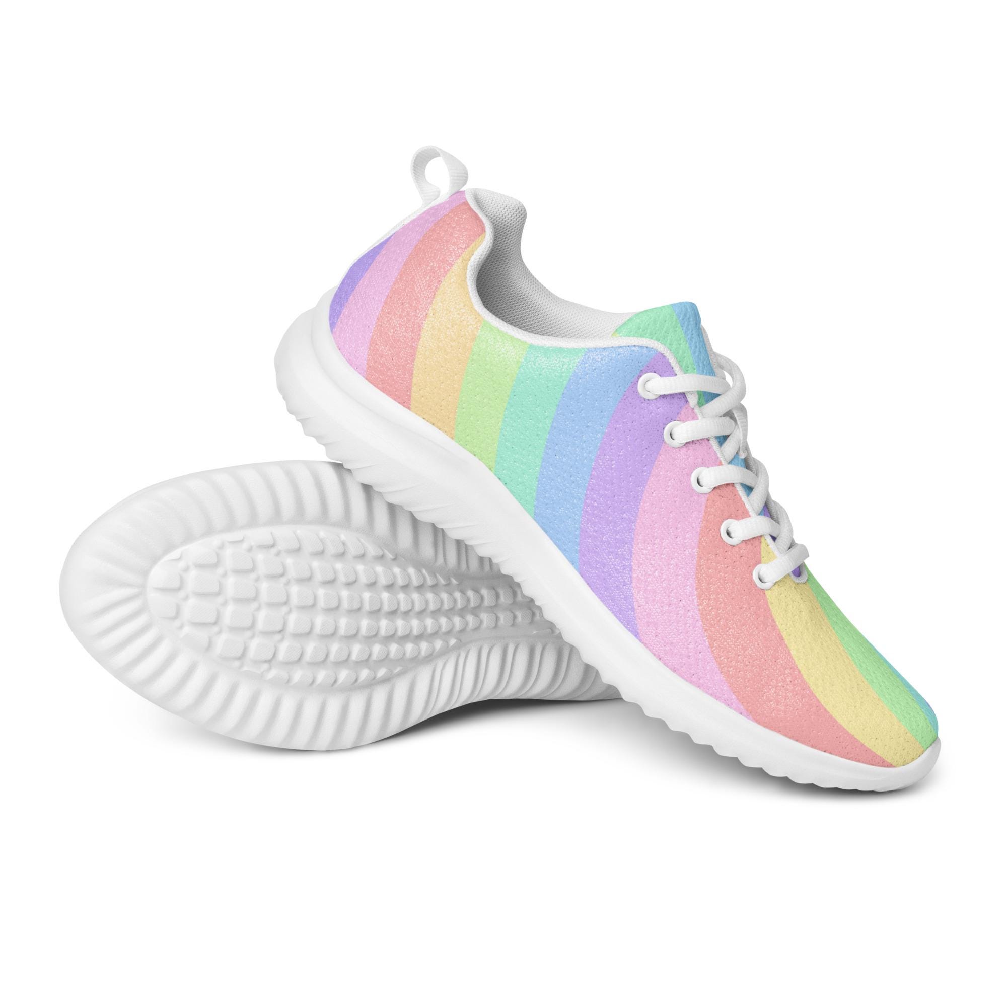 Zapatillas deportivas para mujer, Zapatos de mujer, Zapatos arcoíris, Zapatos pastel, Zapatillas para correr, Zapatos de mujer, Arcoíris pastel, Zapat