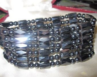 Wonderful hematite magnetic stretch bracelet