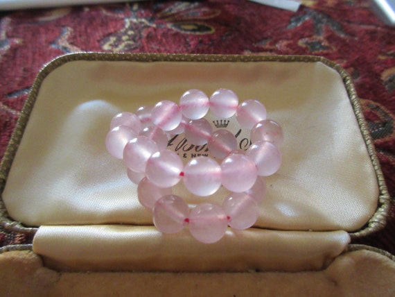 Beautiful Genuine   Pink Rose Quartz stretch  Bracelet