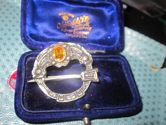 Lovely Scottish vintage  rhinestone TARA brooch