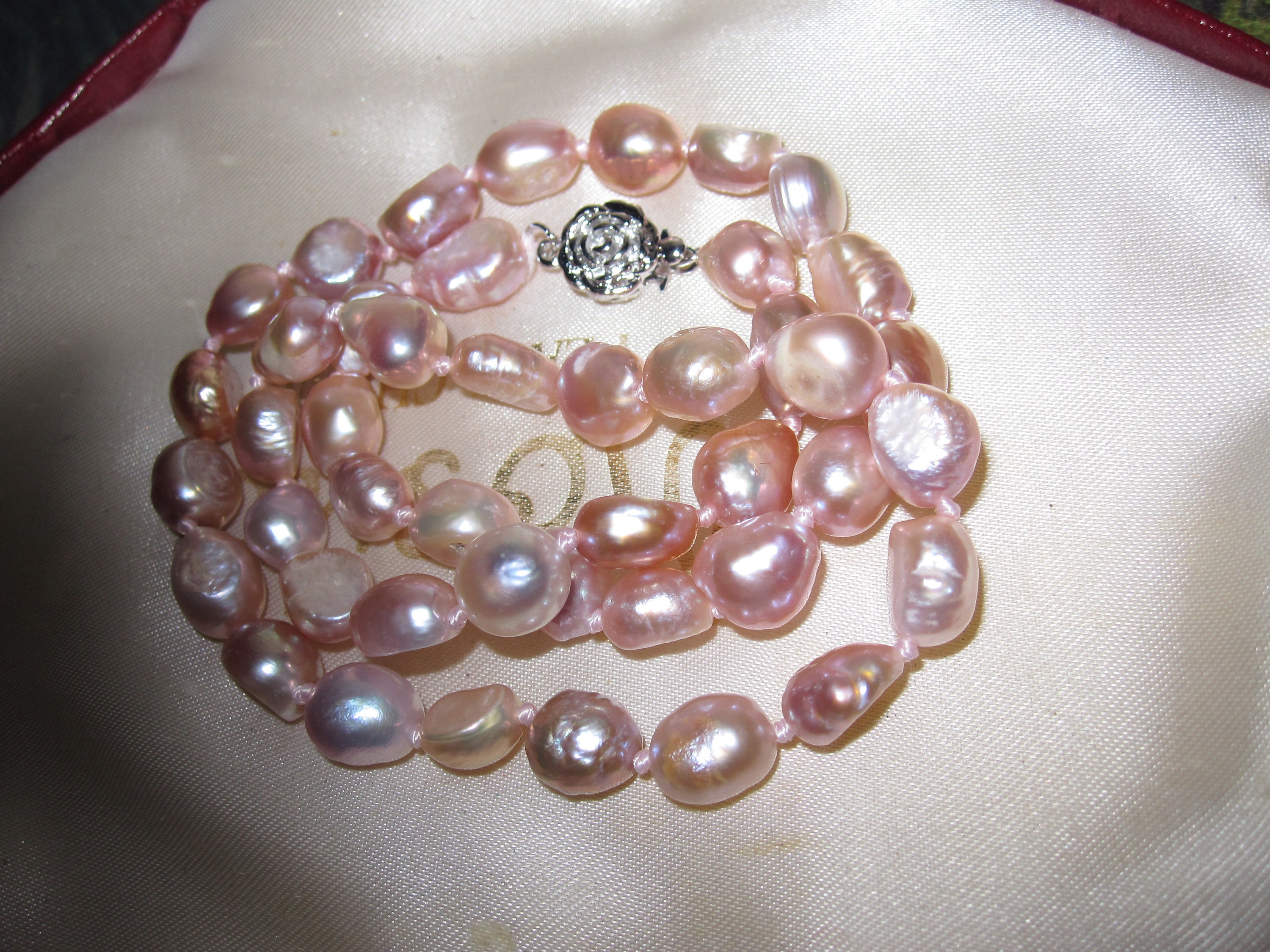 Genuine Edison Pink-Lavender Freshwater Pearl Set