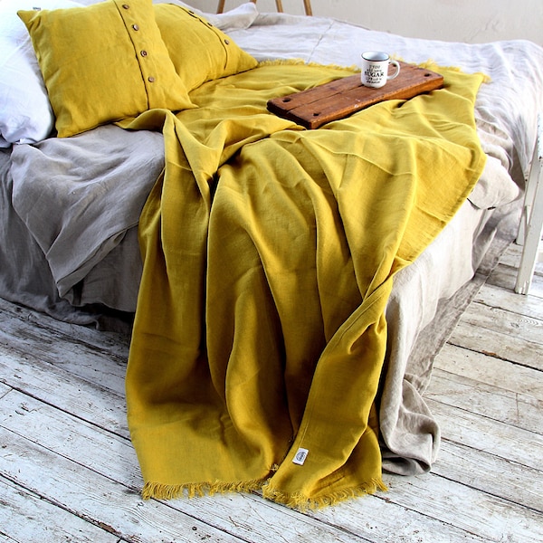 Linen Coverlet Etsy