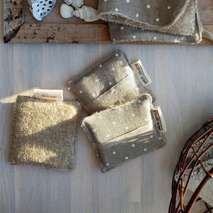 ZERO WASTE sponge, Linen reusable sponge, Unsponge for kitchen, Face washable sponge, Eco home care, face care