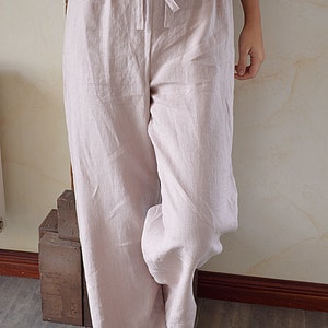 Linen Pajama Sizes XS-2XL Linen Loungewear Woman's - Etsy