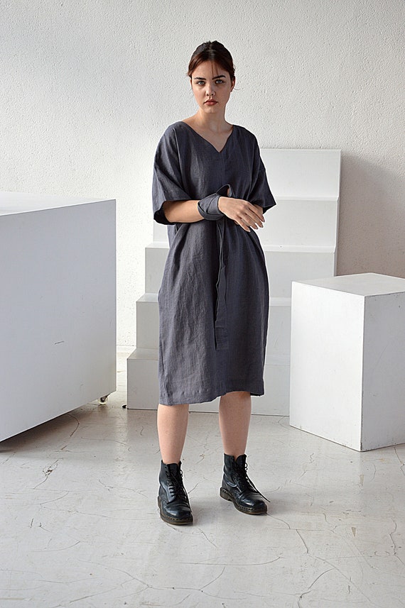 Summer Black Everyday Dresses Seed Heritage Core Linen Mini Dress In Black  MYER