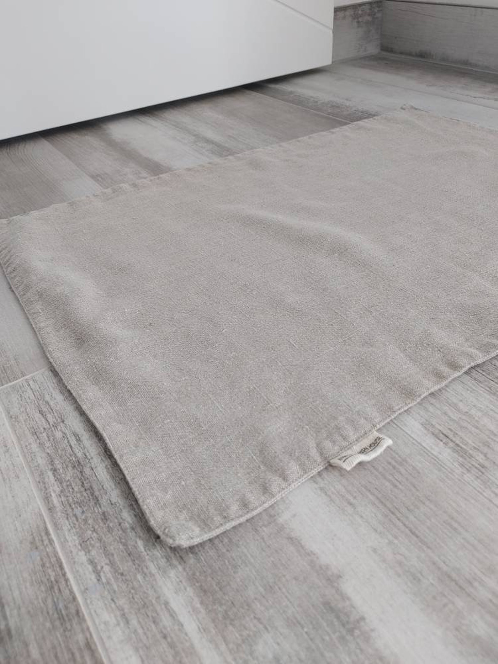 Heavy Linen Rug Rustic Linen Bath Mat, Double-layered, Thick Heavy Linen - Etsy
