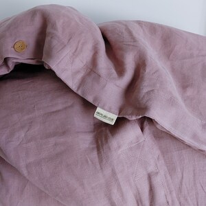 100% HEMP duvet cover, Blueberry sorbet hemp bedding, Stonewashed hemp duvet cover, King Queen hemp duvet cover image 9