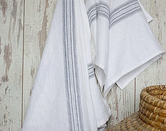 Bath thick linen towel / Heavy weight towel / Luxury towels / Striped linen towel / Bath towel / Soft linen towel / Guest towels