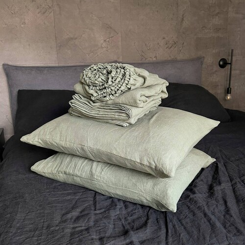 Hemp Bedding Set of 4 100 Organic Flat Sheet Duvet Cover Etsy