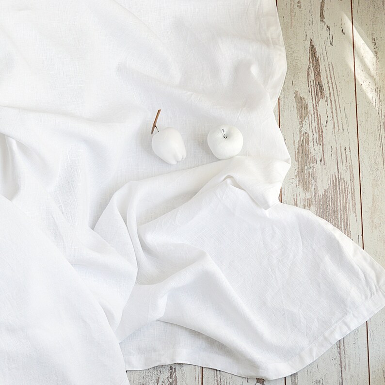 Soft linen bath sheet White linen sheet Beach linen sheet Softened linen flat sheet Linen bedding