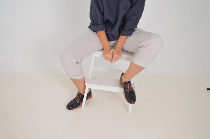 Linen pants / Linen pants with pockets / Woman's Linen pants / Soft linen casual pants / Washed women linen pants image 2