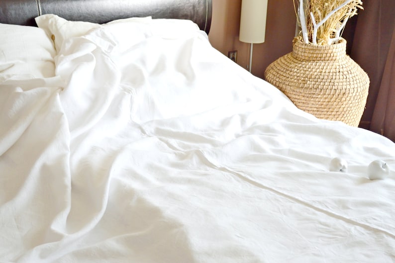 Queen and King sizes bed cover Linen throw blanket Summer Etsy