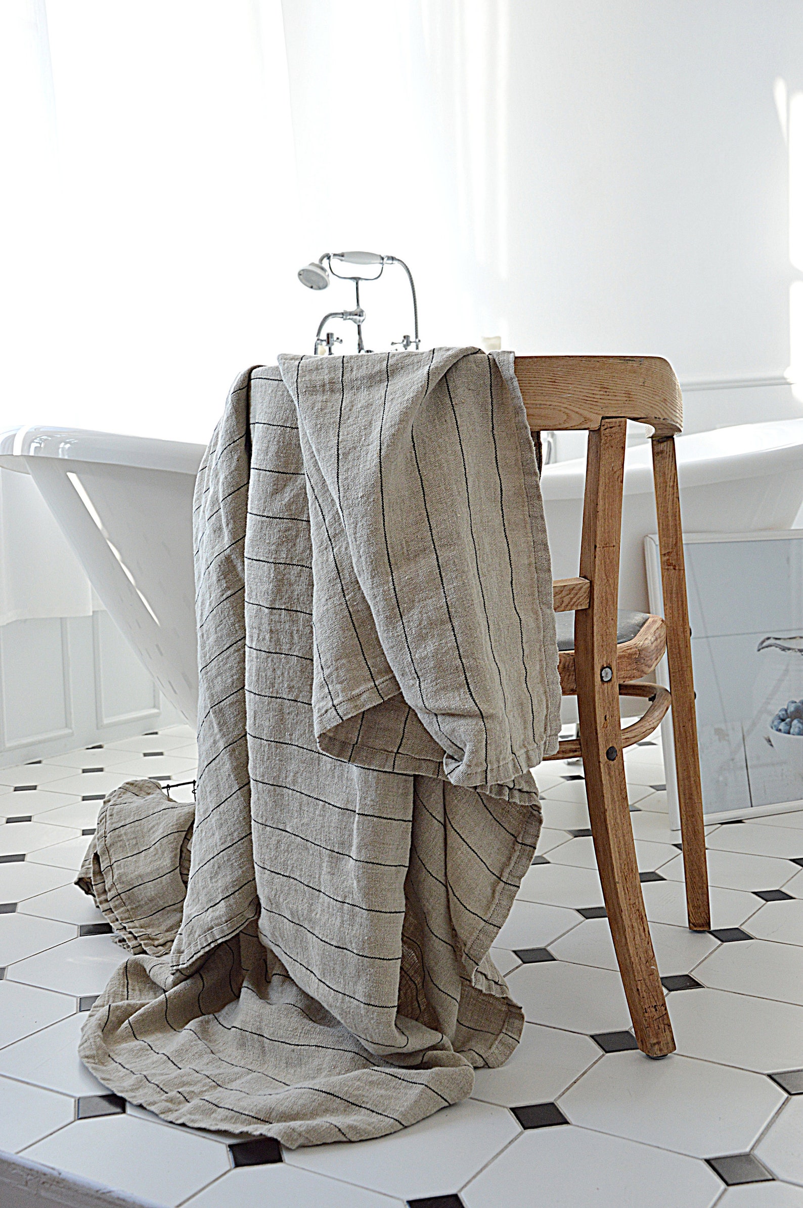 Linen Bath Sheet / Linen Bath Towel / Stonewashed Linen SPA Etsy