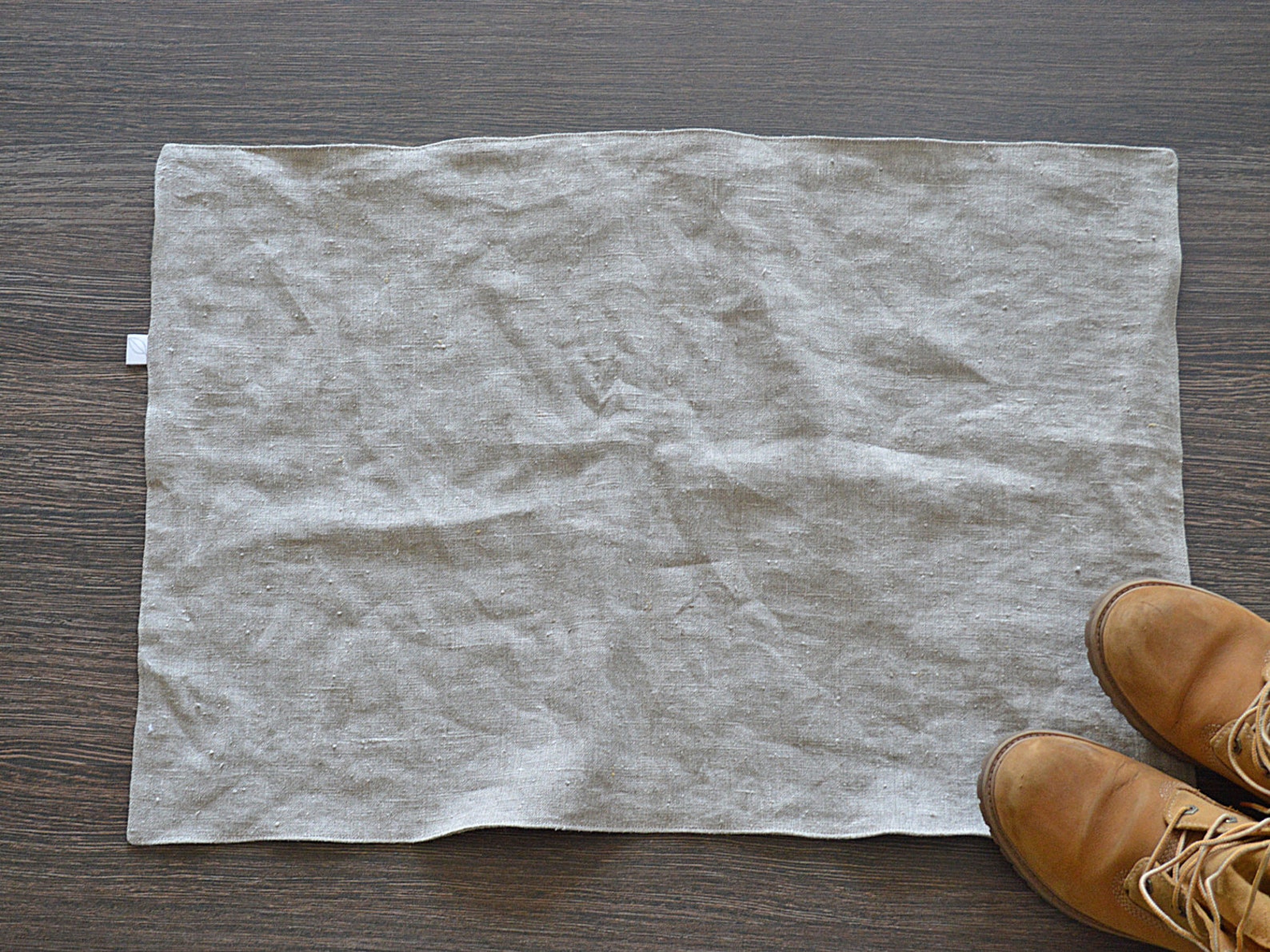 Heavy Linen Rug Rustic Linen Bath Mat, Double-layered, Thick Heavy Linen - Etsy