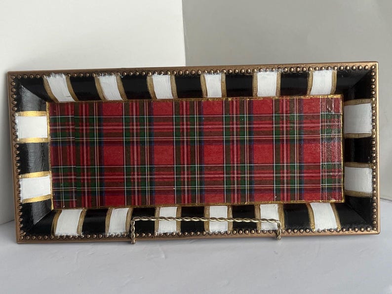 Whimsical Checks Tartan Plaid Rectangular Tray FREE SHIPPING - Etsy