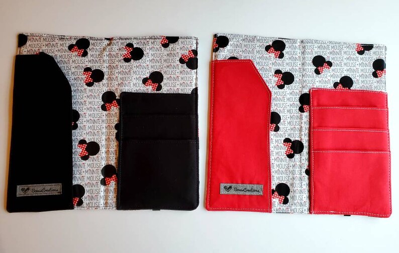 Disney Travel Wallet. Minnie Travel Wallet. Passport Holder. Etsy