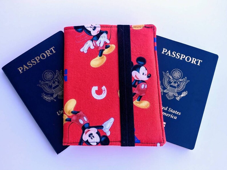 Mickey Mouse Passport Cover. Mickey Mouse Passport Holder. Etsy