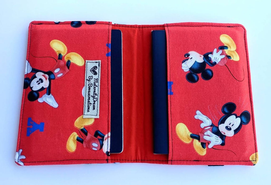 Mickey Mouse Passport Cover. Mickey Mouse Passport Holder. Etsy