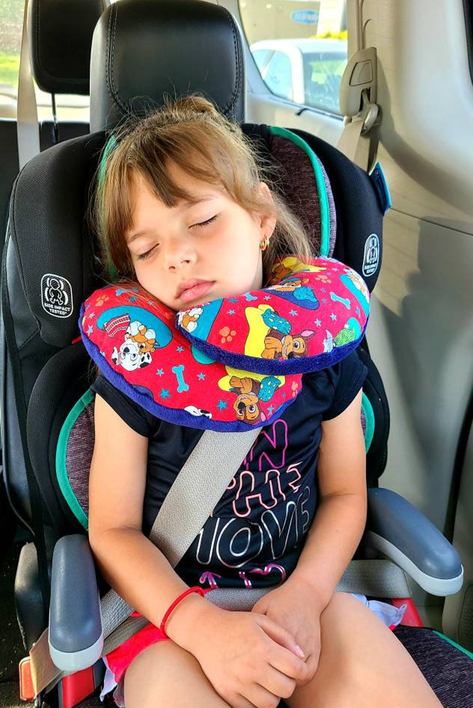 Belle child neck travel pillow. Disney Neck pillow for kids. Etsy