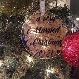 Pasgetrouwd kerstornament