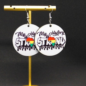Pro Black  Earrings/ Afro earrings