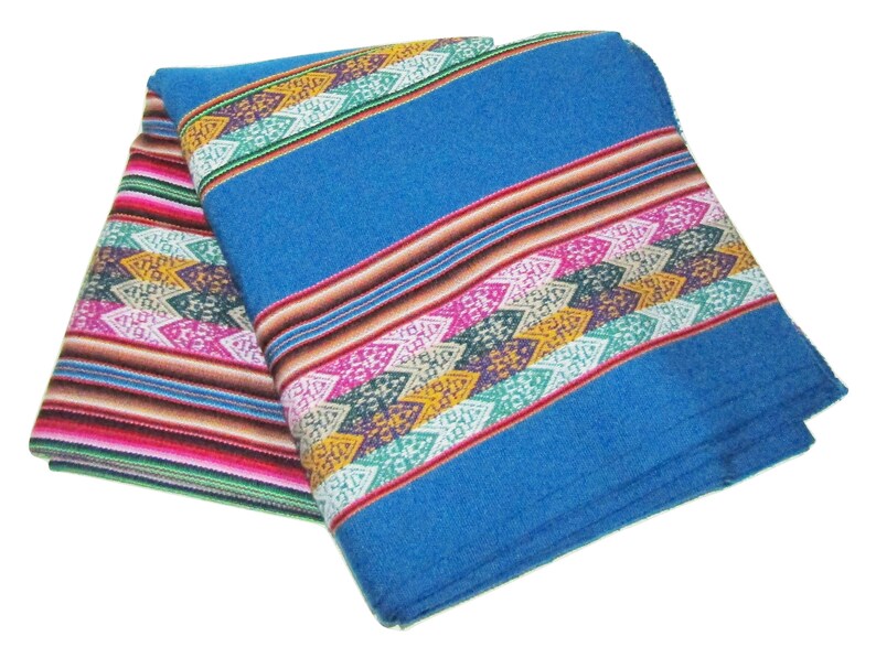 Peru Treasure Tapestry Throw Blanket Manta Peruvian Art Etsy