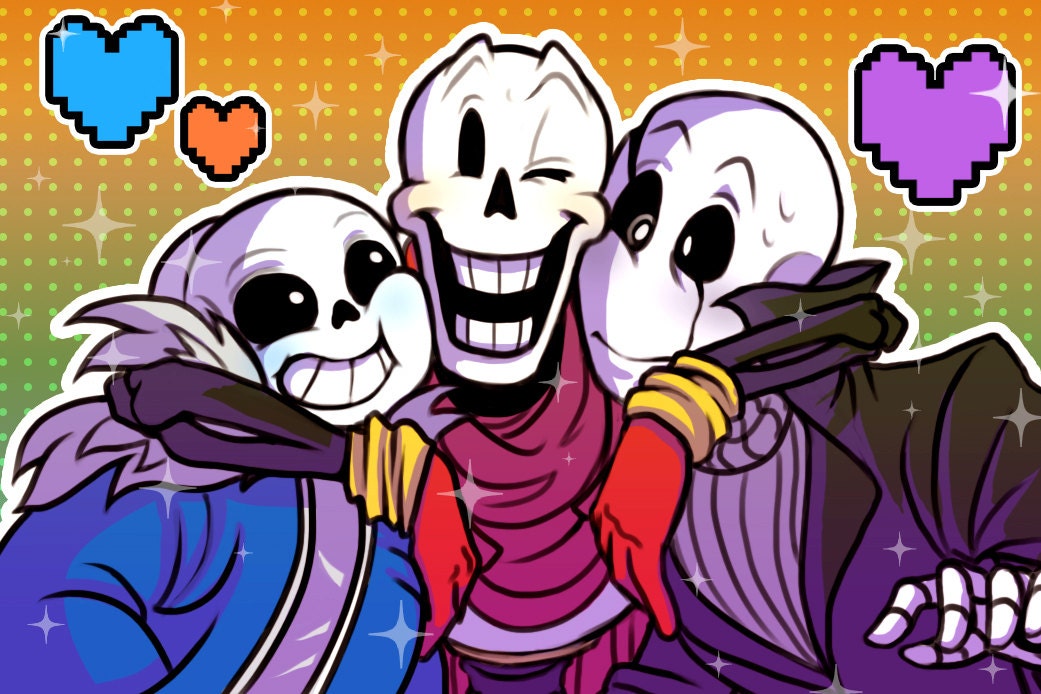 Undertale: Skelefamily Forever! | Mini Print 4 x 6 | Skeleton Family …