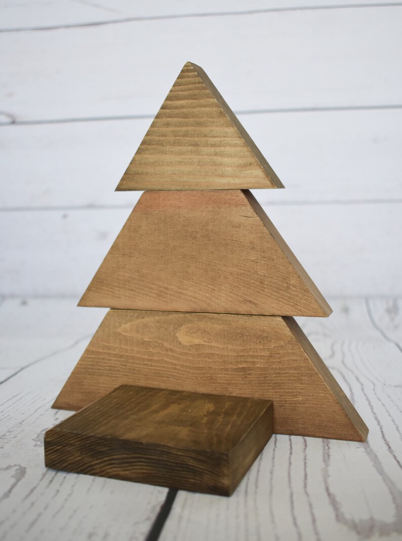 Wood Christmas Tree Candle Holder Holiday Decor Home Decor Etsy