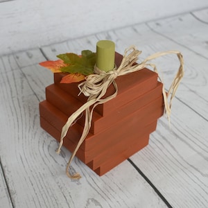 Fall Pumpkin Shelf Sitter, Tiered Tray, Fall Pumpkin, Wood Pumpkin, Stacked Wood Pumpkin, Home Decor, Fall Decor, READY TO SHIP