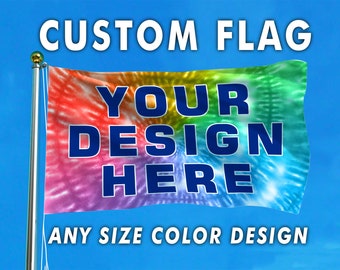 Custom Flag - Personalized - High School - College - Divided - Garden - Banner - Celebration - Decoration - Rave - Event - Wall Hanging