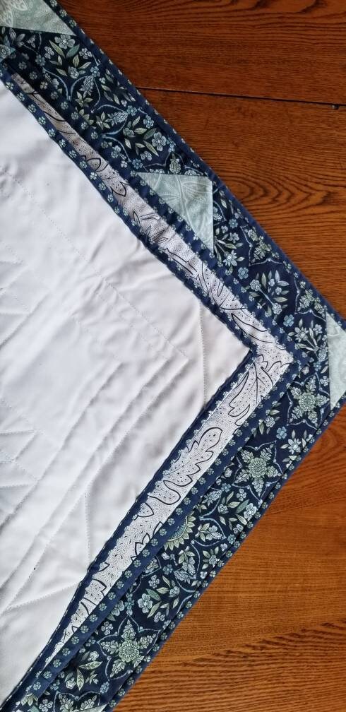 Shades of Blue Table Topper - Etsy