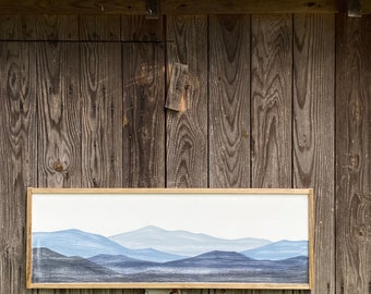 The Shorty | 3 FT Blue Ridge Mountain Wall art  | wood sign | mountains |decor | interior design | art | living room decor | office decor