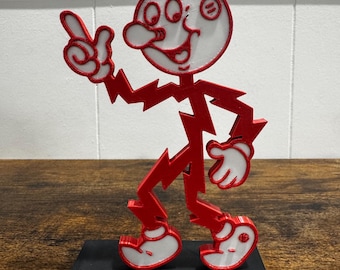 REDDY KILOWATT New Vintage Hat Lapel Pin - Electrical Trades Gift