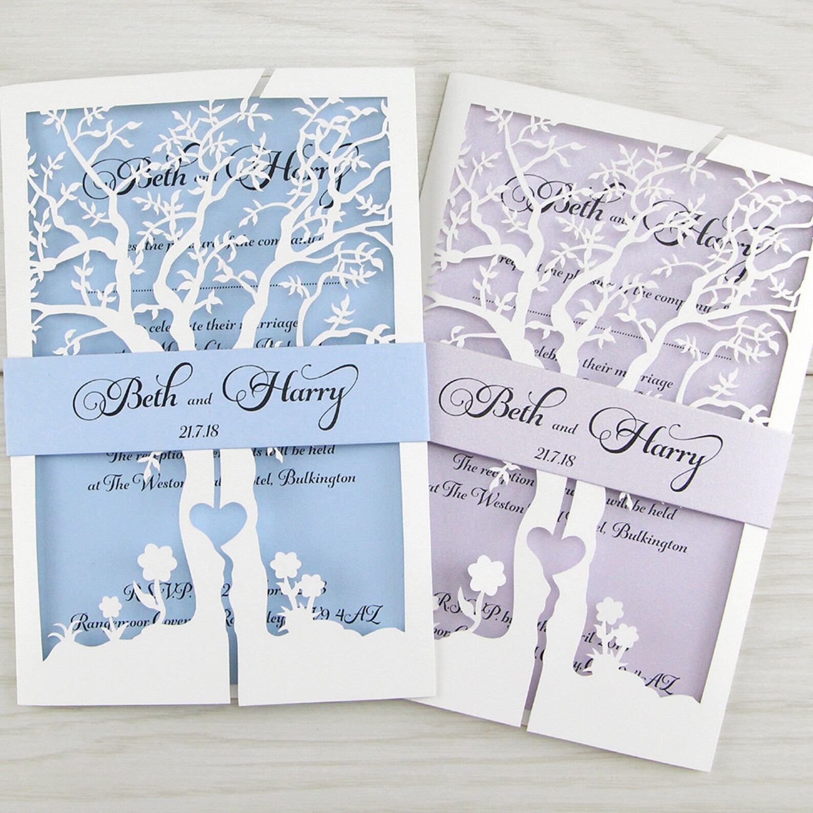 sample-laurel-laser-cut-with-belly-band-rustic-wedding-etsy