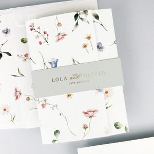 SAMPLE ONLY * Lola Gatefold Wedding and Evening Invitation