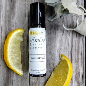 Ferris Wheel: lemon, clary sage, ginger, and vanilla natural perfume blend