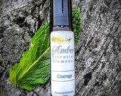 Courage peppermint, eucalyptus, and frankincense natural perfume blend
