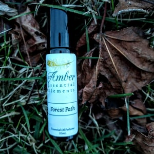 Forest Path: violet, lavender, cedarwood, and sandalwood natural perfume blend