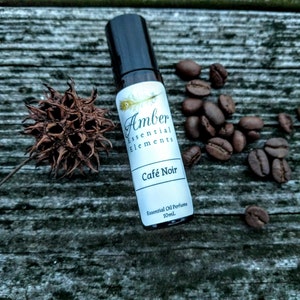 Café Noir: coffee, cinnamon, and vanilla natural perfume blend image 3