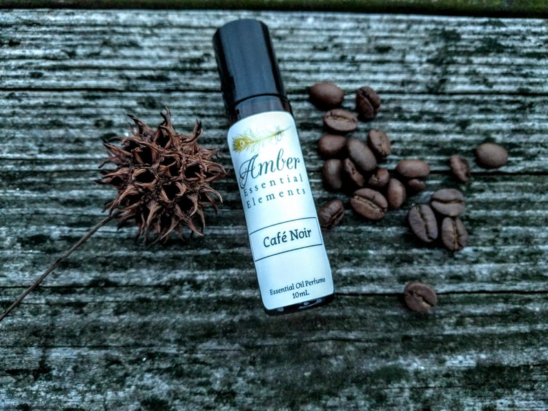 Café Noir: coffee, cinnamon, and vanilla natural perfume blend image 3